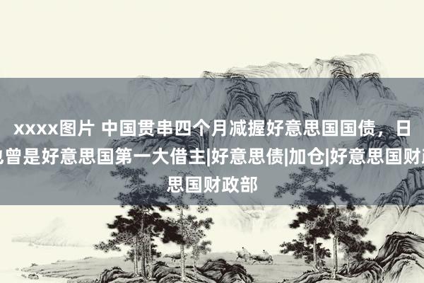 xxxx图片 中国贯串四个月减握好意思国国债，日本也曾是好意思国第一大借主|好意思债|加仓|好意思国财政部